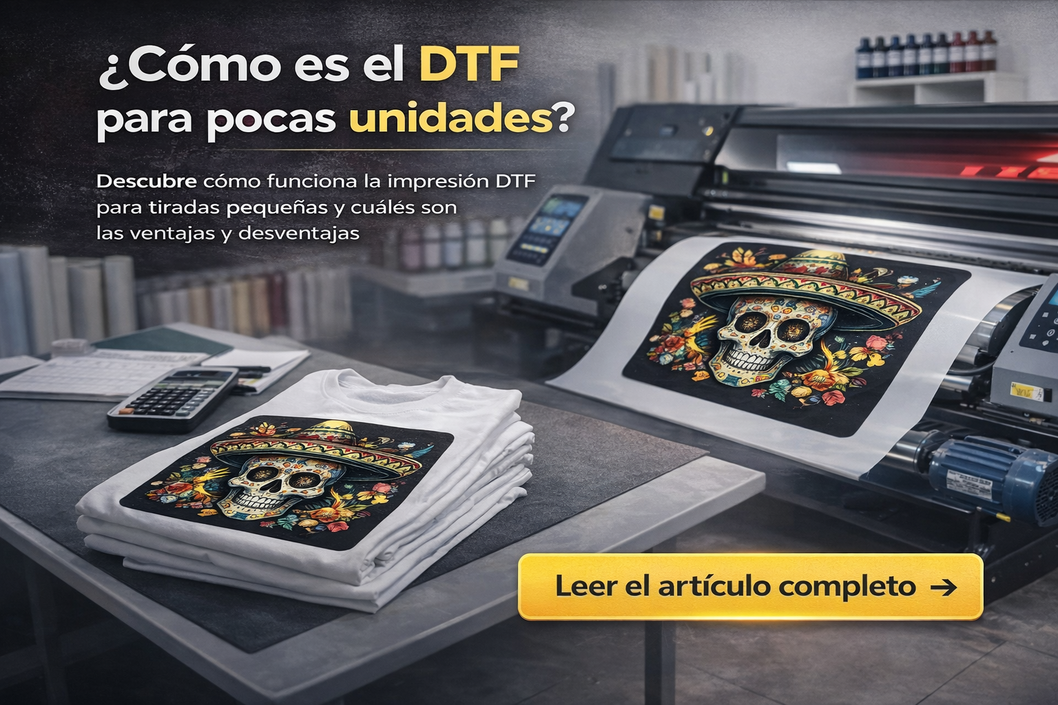¿DTF sirve para pocas unidades?